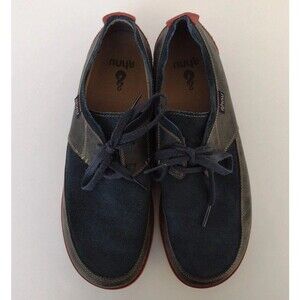 Ahnu Parkside Casual Tie Shoes Blue Red Mens Size 12